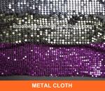 4mm Dia Woven Aluminum Metal Sequin Fabric Antiwear Decor Partition Cladding