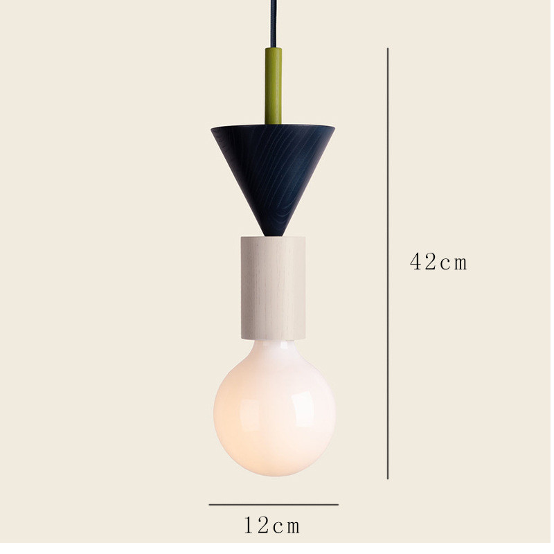 Nordic Lamp Wood LED Pendant Lights Kitchen Home Decor mini pendant lamp(WH-AP-595)