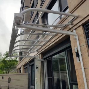 China Experience Durability And Versatility With DIY Polycaronate Cover White Aluminum Frame Canopy Awning factory