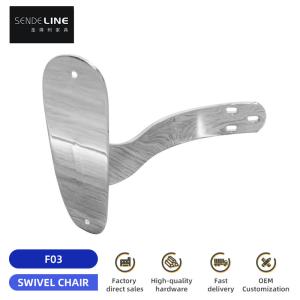 China Chrome Plated Iron Office Chair Armrest Replacement Ergonomic For Large Class Chairs factory