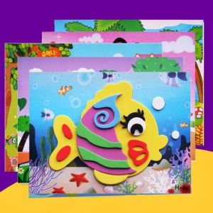 Educational Toys 3D Sponge Sticker Manual DIY Cute Puffy Stickers
