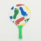 China Polyester Wood Beach Racket Customized 38x24cm PU Wooden Beach Rackets factory
