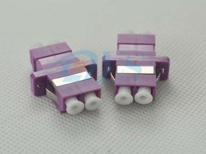 China LC Duplex Fiber Optic Adapter Violet Color For Optical Networks factory