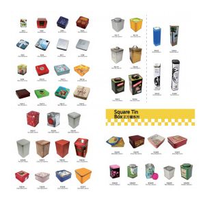 DADI Metal Tea Tin Box Customization Square Empty Tea Tin Boxes Support OEM