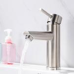 Customized Logo Silver SUS304 Stainless Steel Faucet Easy To Install