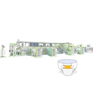 China Modern Design Night Time Incontinence Diaper Manufacturing Equipment factory
