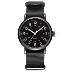 ODM Leather Band Chronograph Watch Brown Leather Strap Stainless Steel Buckle