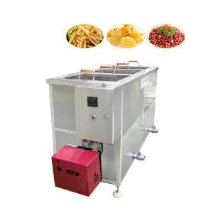 China Gas Type Manual Chip 150kg/H Countertop Deep Fryer factory