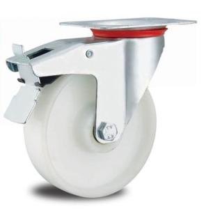 China 5 inch white PP caster wheels factory