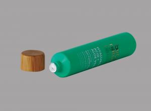 China 10-30ml Bamboo Tube Packaging Custom Empty Cosmetic Squeeze Plastic Facial Cleanser Tube factory