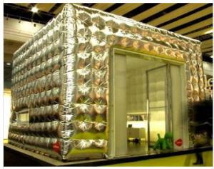China 2013 silver inflatable cube tent factory