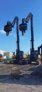China Steel Excavator Pile Driving Machine 7.5 Tons Weight 3 Tons Load Capacity_IDLE factory