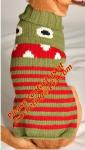 Knit Pet Sweater, Dog Knitting Wool jacquared Turtle neck Sweater Pet Winter