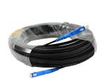 SC / UPC Jumper FTTH Outdoor Drop Cable G652D G657A Fiber Optical Cable Patch