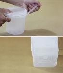 Accessories With Lid Eco Friendly White Plastic Food Storage Bucket with