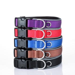 China Adjustable Dog Leash Collar Chain Laser Dog nylon Lead Pet Reflective Stripe Cozy Collar para perro factory