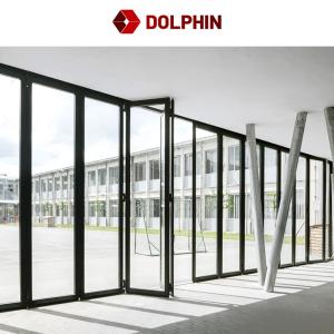 China Horizontal Folding Window 6063 Aluminum Bi-Fold Window White Windows For Project factory