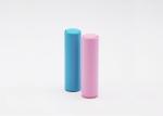 SGS Hot Stamping Cute Empty Lip Balm Containers Cylinder Shaped