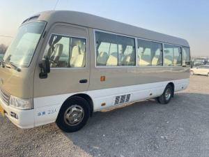 China 6 Cylinder Used Toyota Coaster Buses 23seats Coaster Gasoline Buses factory