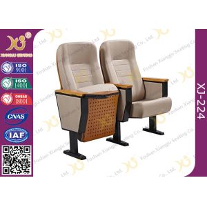 China Customized Seat Advanced Molded Foam Steel School Auditorium Chairs With Back Pad on sale