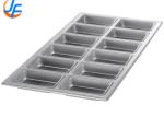 RK Bakeware China Foodservice NSF 12 Compartment Aluminum Loaf Bread Pans Bread