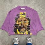 Printed Cropped Mens T Shirt Colorful 100% Cotton Heavyweight Printed Graphic 3