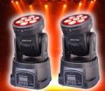 7PCS*10W led mini moving head wash light