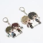 Customized Clear Acrylic Charms/Epoxy Glitter Anime Acrylic Keychain Laster