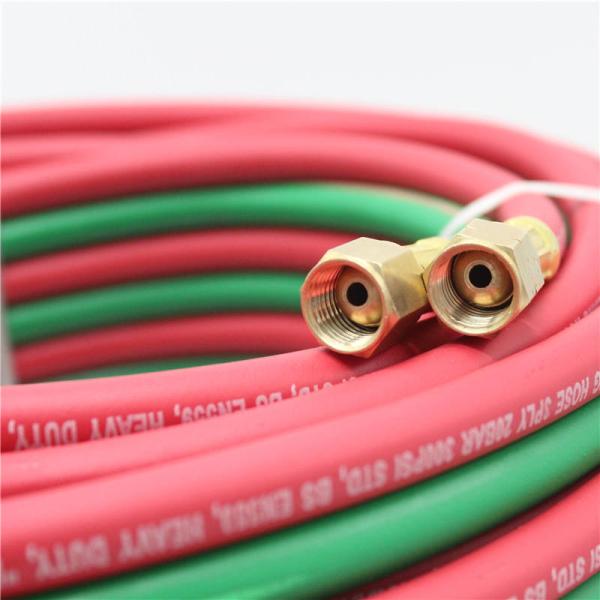 300 Psi Natural Gas Flexible Hose Outdoor 1/4'' X 100FT EPDM Rubber Twin Welding