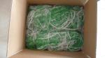 120mm Mesh Striped Soccer Net Knotted Polyethylene Square
