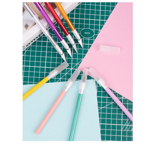 Metal Handle Scalpel Blade Knife for Craft Engraving Cutting Supplies DIY Stationery