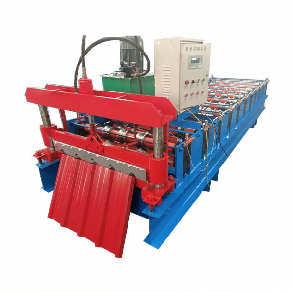 China Steel Roofing Sheet Interlocking Tile Making Roll Forming Machine factory