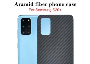 China Samsung S20+ Black Matte Twill Aramid Fiber Samsung Case factory