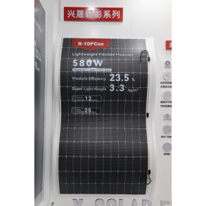 Semi-Soft Flexible Solar Module PV Panel With Bracket 2.7 Square Meter Size 560W