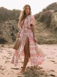 A-line Spring Evening Dress with Long Sleeve for Women Turtleneck Dress