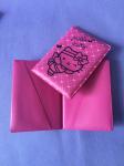Cute Pink PVC Plastic ID Card Holder , Hello Kitty PVC Plastic Card Bag /