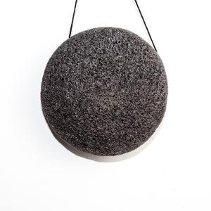 China OEM Round Activated Bamboo Charcoal Konjac Sponge Organic factory