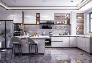 China European Style Frameless Ready To Assemble Modular Modern Kitchen Cabinets factory