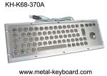 Waterproof Rugged Industrial Keyboard With Trackball 70 Keys For Internet Kiosk
