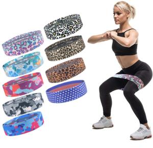 China Super Elastic Yoga Resistance Loop Band Anti Slip For Hip Workout factory