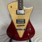 Custom Ernie Ball Music Man Armada Divided Red Color Electric Guitar V-shaped
