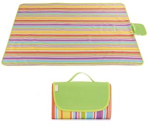 China Fold Up Waterproof Picnic Blanket Environmental Protection With Velcro Design factory