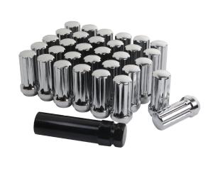 China Premium Chrome Wheel Lug Nuts 2 Inch Long Acorn For Ford F250 / F350 factory