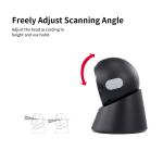 Tabletop Omni Directional Barcode Scanner 2D Qr Code Reader For Supermarket