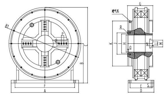 Laser Pipe Cutter Pneumatic Main Chuck For Clamping Round Tube