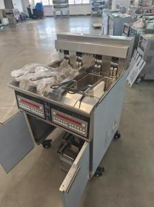 China 380V 28kw Double Tanks Four Baskets Digital Panel Electric &amp; Gas Chips Open Fryer Machine 15L*2 factory