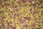 IQF Frozen Steamed Sweet Potato, Fan cut with skin, vatiety of 'shengli 100'