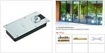 Floor Hinge T-18, color:black or blue, casting iron, weight capacity 85kgs,