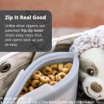 Microwave Dishwasher Safe, Leak-free, Bundle Pack Bowls, Reusable Silicone Clear
