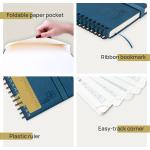 Night Blue 2023 Weekly Planner , Spiral Daily Weekly Planner FSC Paper